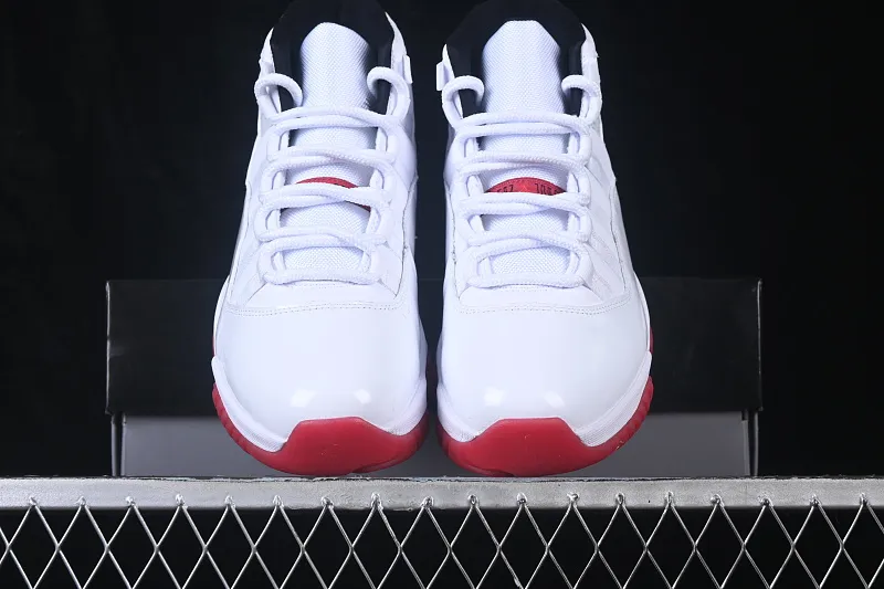 All categories Air Jordan Jordan series basketball shoes Air Jordan 11 Air Jordan 11 Retro AJ11 Joe 11 patent leather white and red CT8012-160